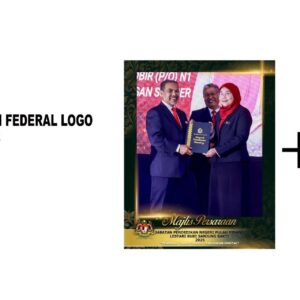 Pakej A - 11R Monalisa Frame-Federal Logo-No Glass + 11R Photo